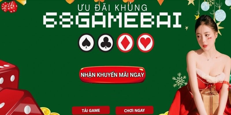 Giao diện của trang hệ thống 68 Game Bài 